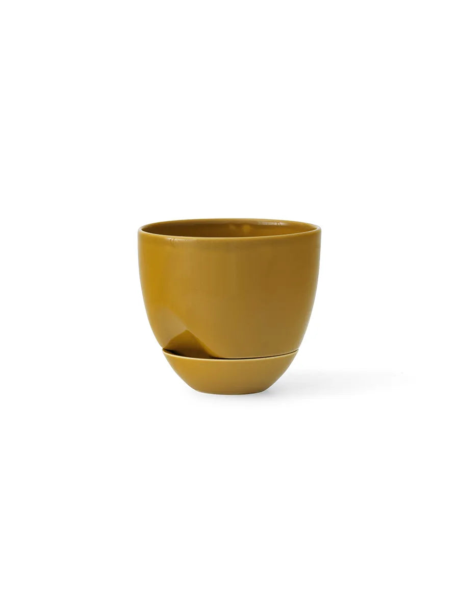 Hydrous Planter, ochre i Ø 12 cm fra Audo Copenhagen - 4 - Jacobsen Plus