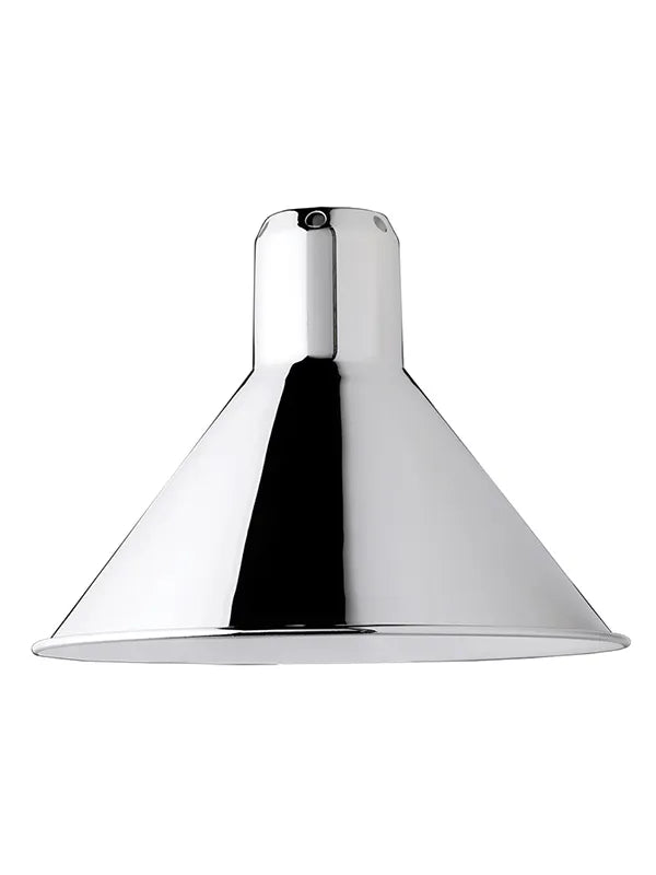 Lampeskærme fra Lampe Gras - Krom / Conic shade-skærm - Ø210mm - Jacobsen Plus