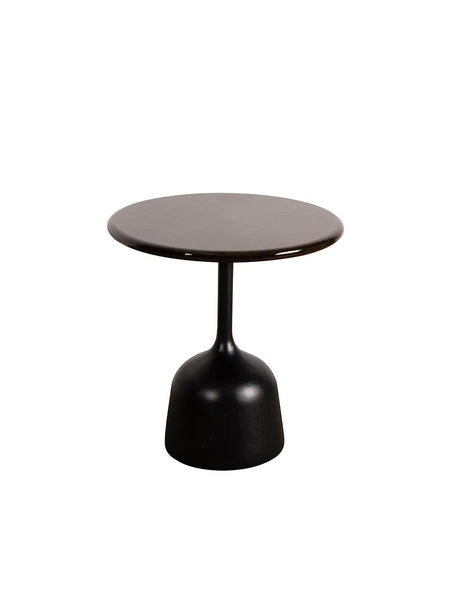 Glaze Sofabord, lille fra Cane-line - Black / Black aluminium - Jacobsen Plus