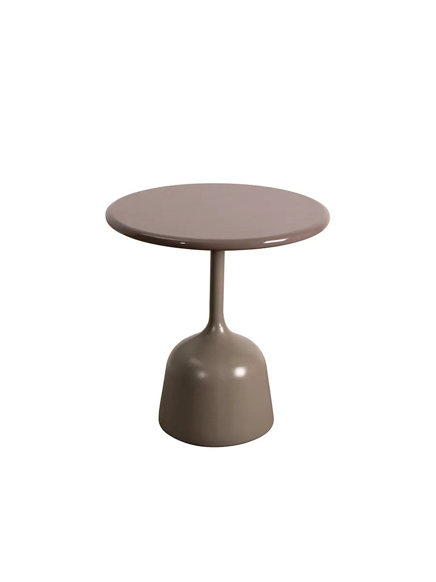 Glaze Sofabord, lille fra Cane-line - Taupe / Taupe aluminium - Jacobsen Plus