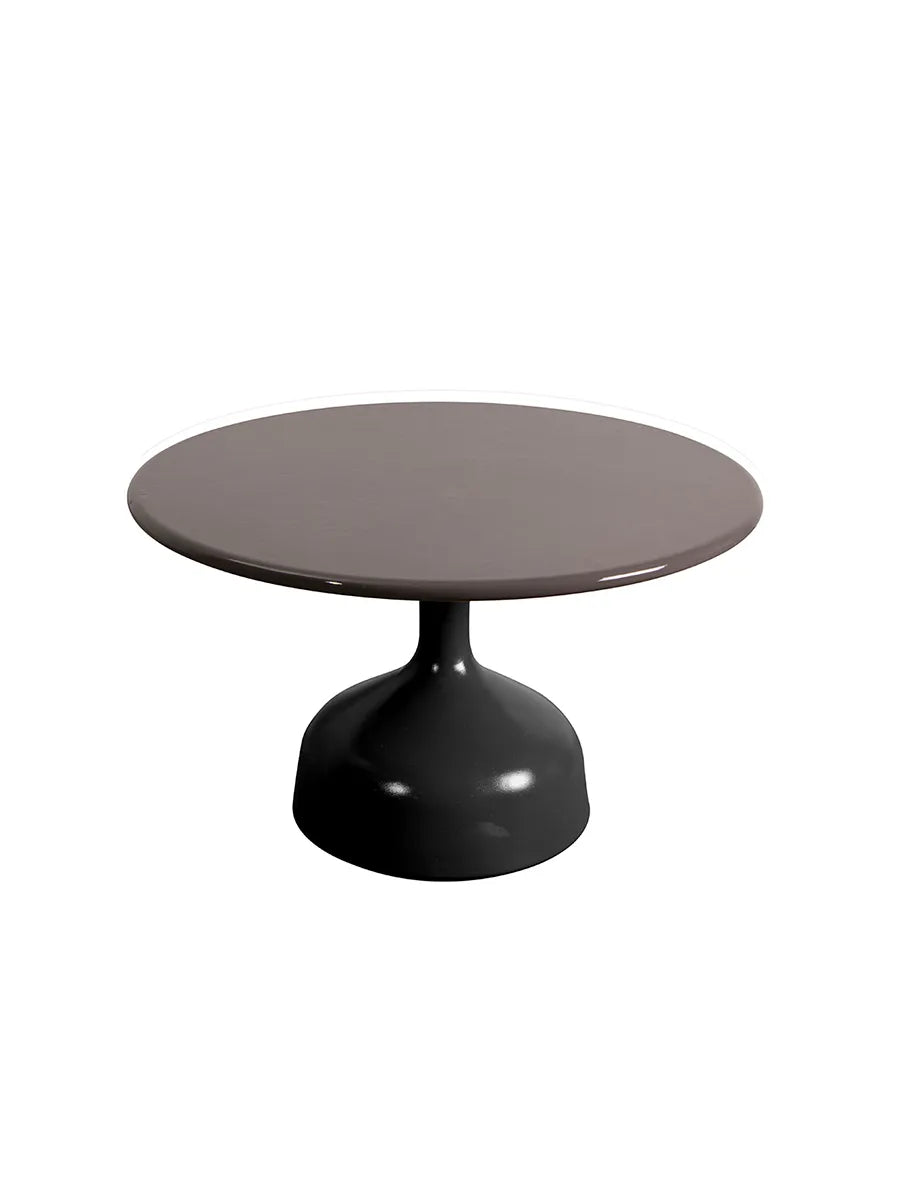 Glaze Sofabord, stor fra Cane-line - Taupe / Black aluminium - Jacobsen Plus