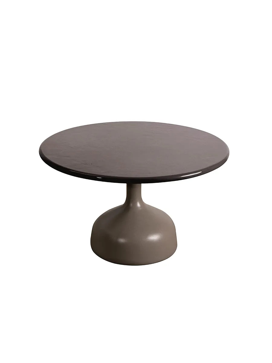 Glaze Sofabord, stor fra Cane-line - Black / Taupe aluminium - Jacobsen Plus