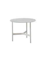 Twist Sofabord, lille fra Cane-line - White / Grey (keramik) - Jacobsen Plus