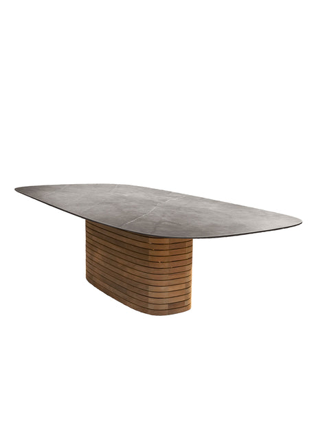 Mellow havebord, ovalt, large fra Cane-line - Taupe - Jacobsen Plus