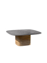 Mellow udendørs sofabord, kvadratisk, small fra Cane-line - Taupe - Jacobsen Plus