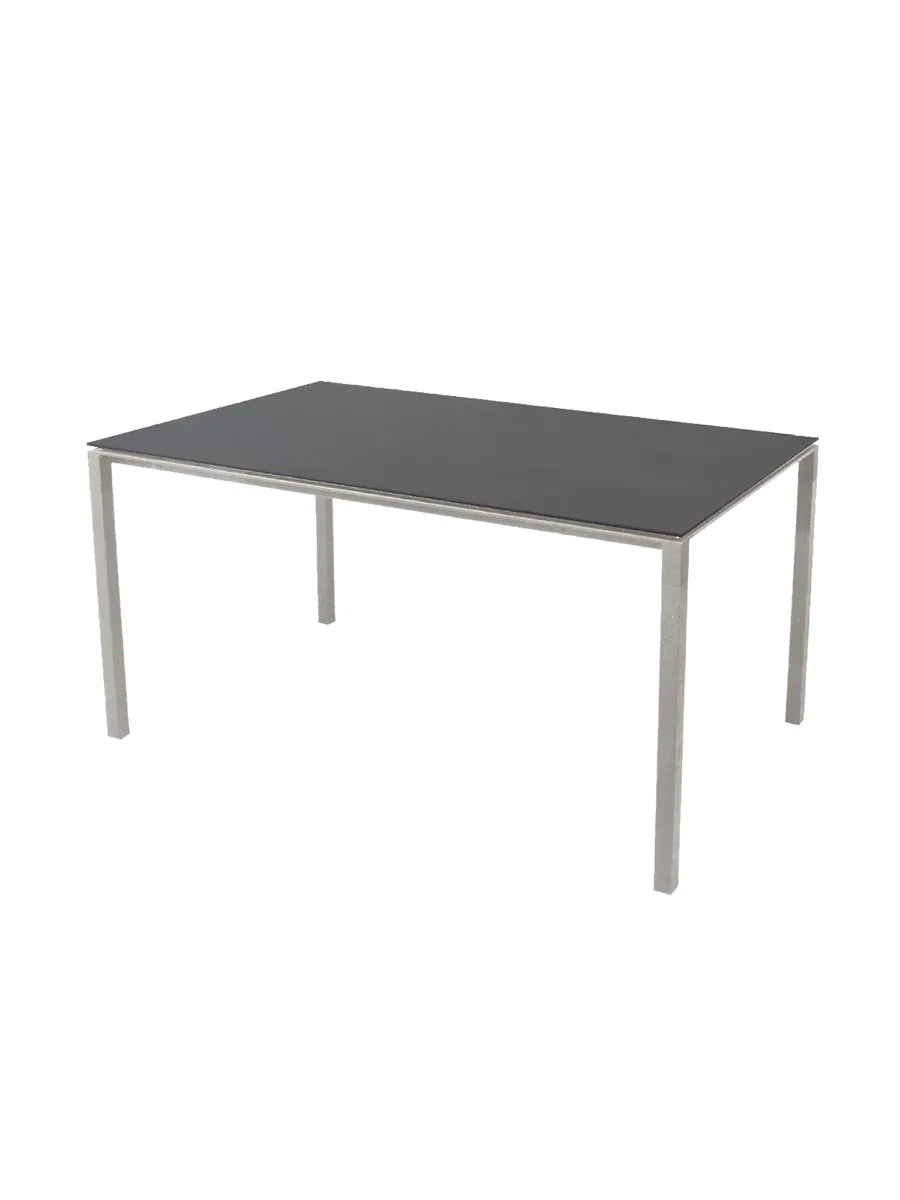 Pure Bord, 150x90 cm fra Cane-line - Nero Black / Taupe - Jacobsen Plus