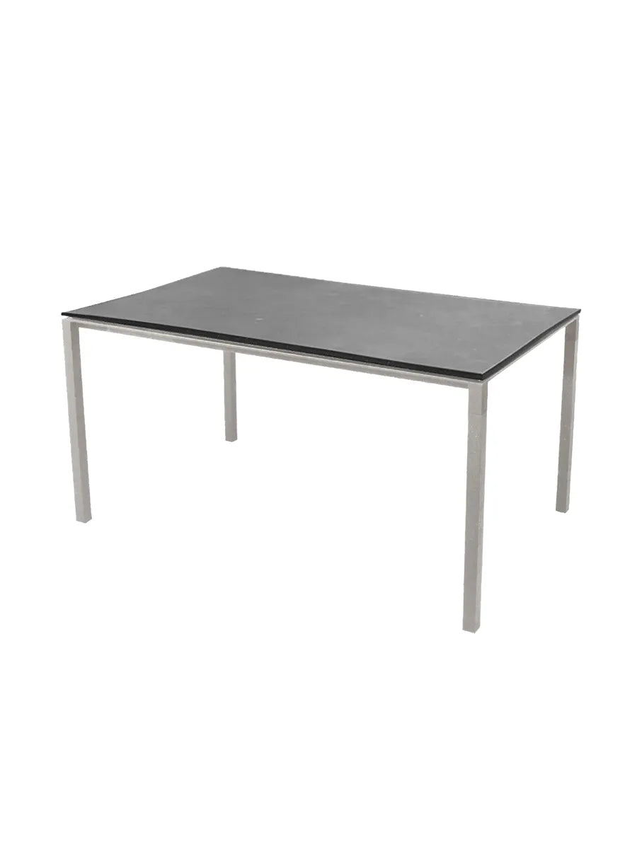 Pure Bord, 150x90 cm fra Cane-line - Fossil Black / Taupe - Jacobsen Plus