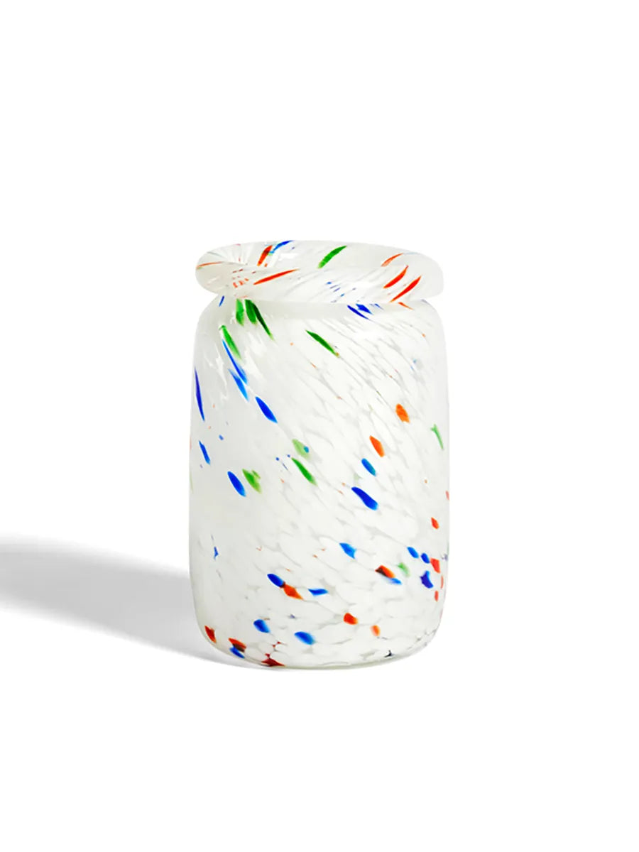 Splash Vase, Roll Neck White Dot fra Hay