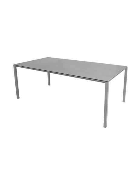 Pure Bord, 200x100 cm fra Cane-line - Light grey / Concrete grey - Jacobsen Plus