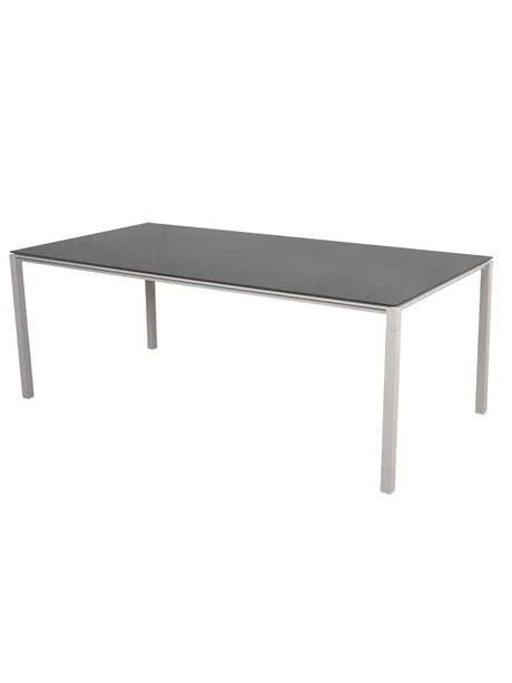 Pure Bord, 200x100 cm fra Cane-line - Sand / Nero Black - Jacobsen Plus