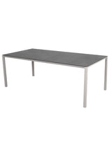 Pure Bord, 200x100 cm fra Cane-line - Sand / Fossil Black - Jacobsen Plus
