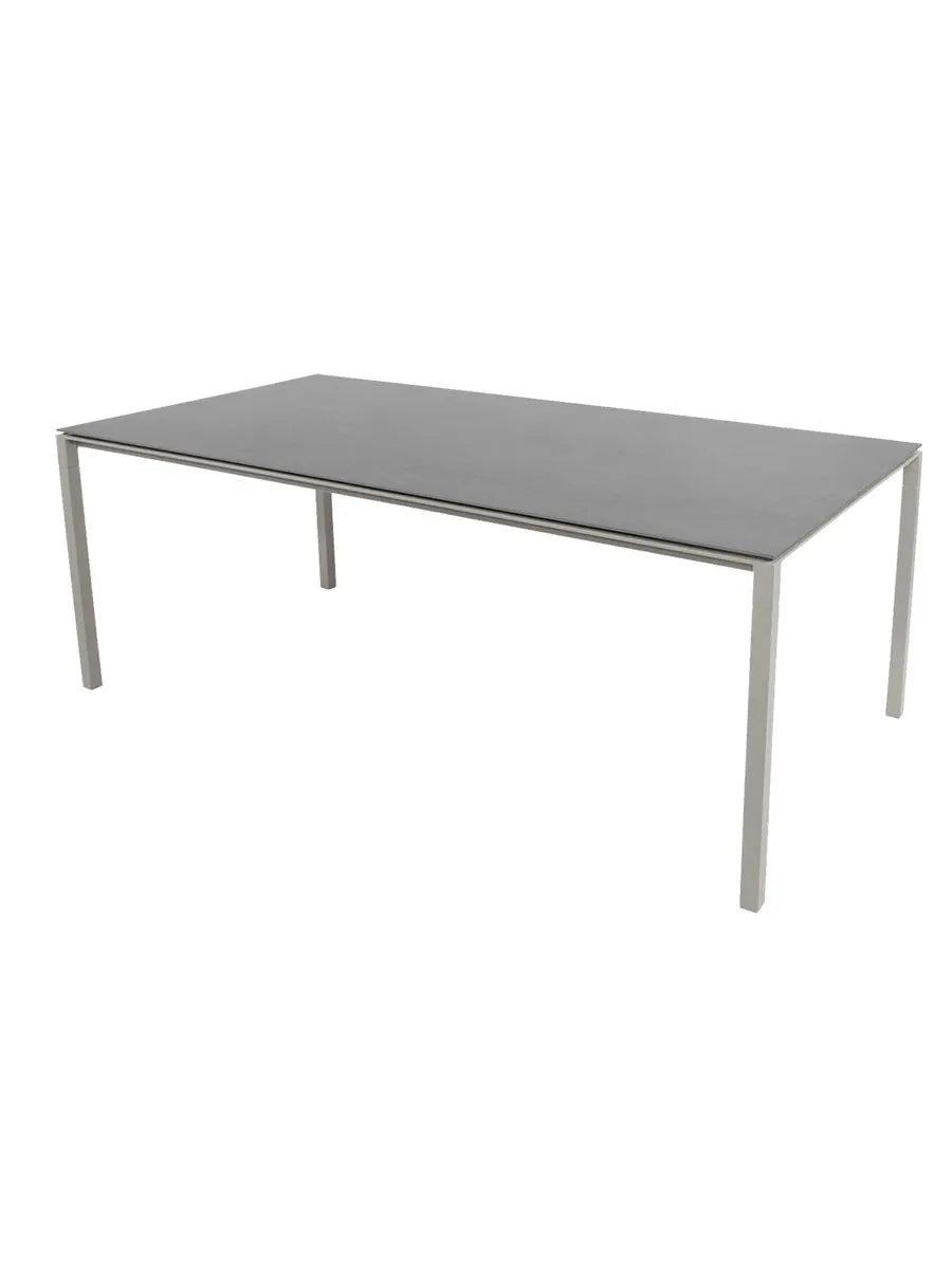 Pure Bord, 200x100 cm fra Cane-line - Taupe / Basalt grey - Jacobsen Plus