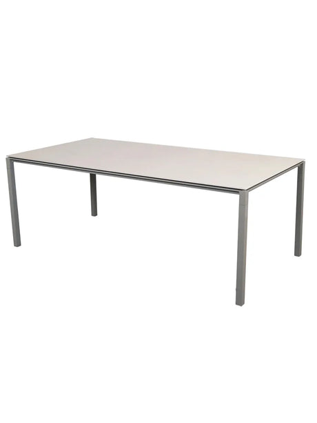 Pure Bord, 200x100 cm fra Cane-line - Taupe / Toscana Sand - Jacobsen Plus