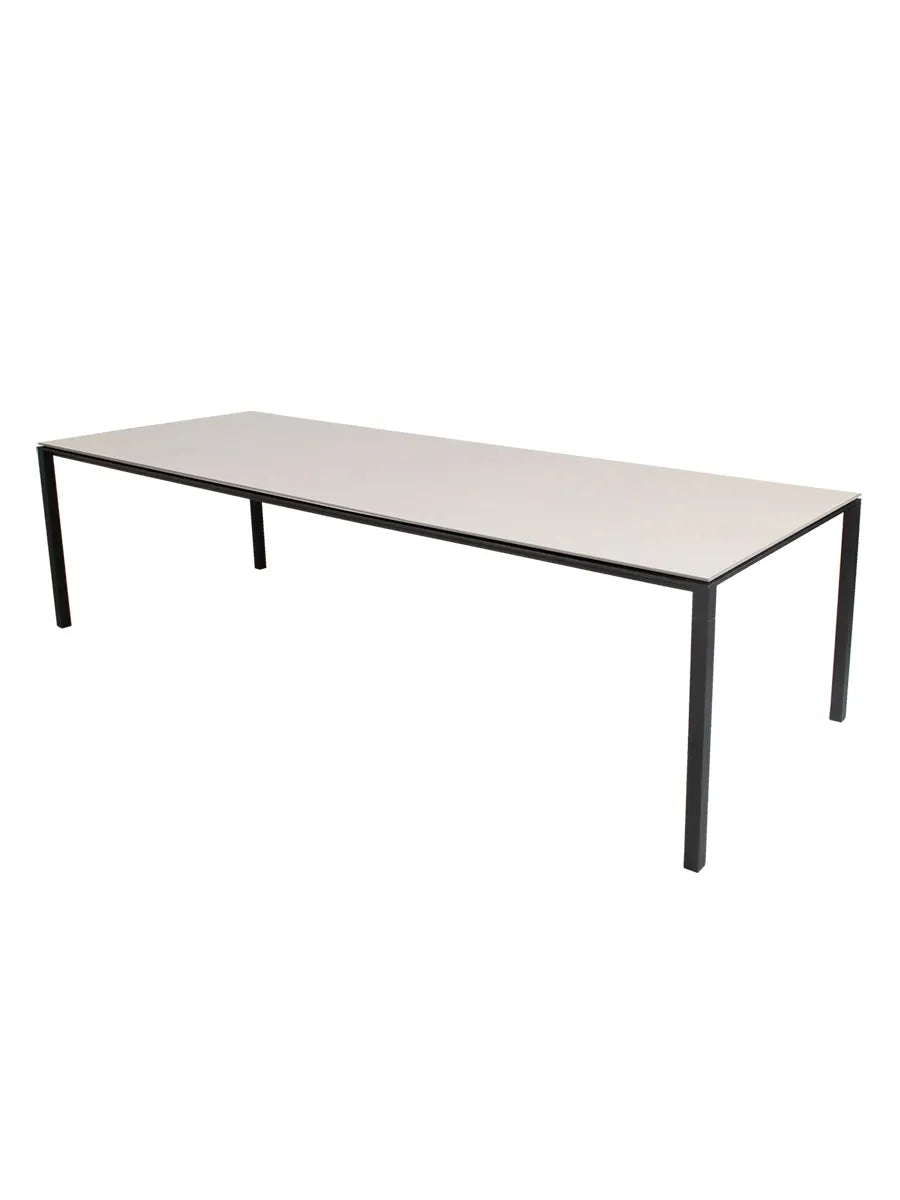 Pure Bord, 280x100 cm fra Cane-line - Lava grey / Toscana Sand - Jacobsen Plus