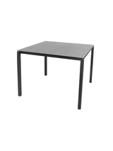 Pure Bord, 100x100 cm fra Cane-line - Lava grey / Basalt grey - Jacobsen Plus