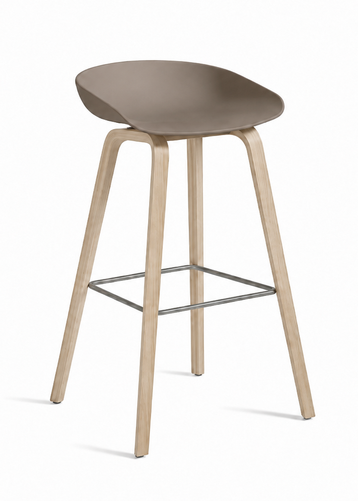 About a Stool AAS32 High, khaki/sæbebehandlet eg fra Hay - 1 - Jacobsen Plus