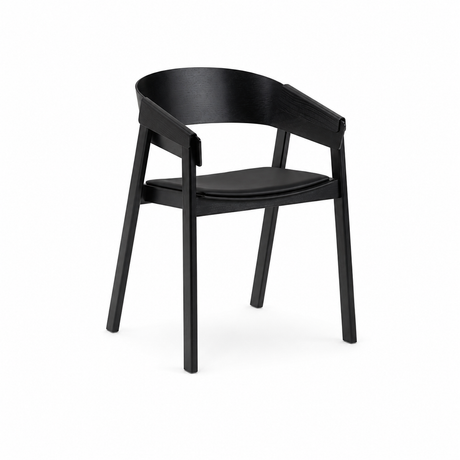 Cover Armchair, sort m/læder fra Muuto - 1 - Jacobsen Plus