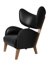 My Own Chair Lænestol fra Audo Copenhagen - Sort Nevada læder - valnød - Jacobsen Plus