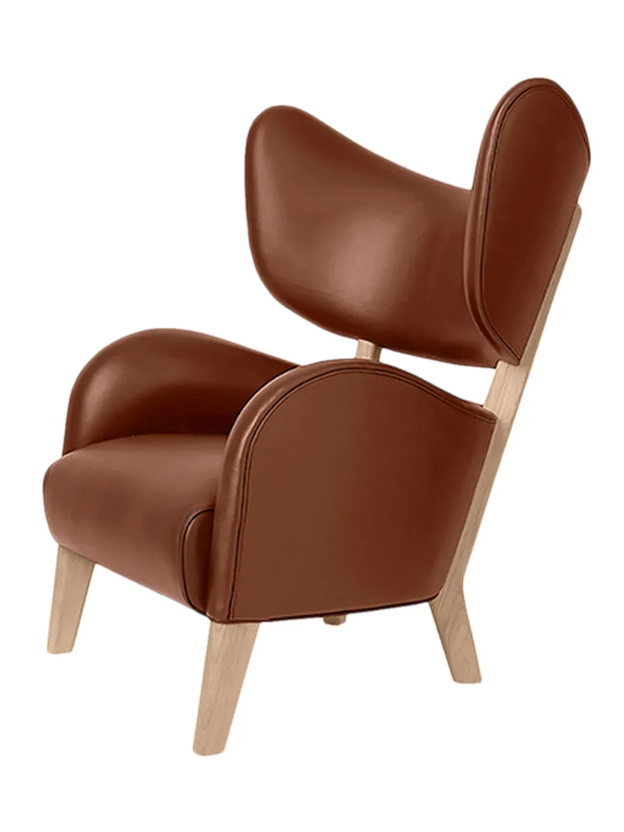 My Own Chair Lænestol fra Audo Copenhagen - Cognac Nevada læder - eg - Jacobsen Plus