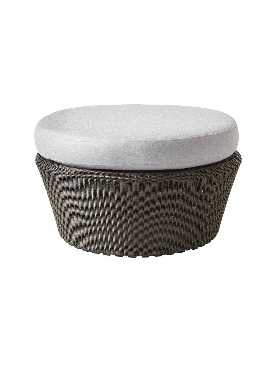 Kingston Fodskammel fra Cane-line - Mocca / Light grey, Cane-line Natté - Jacobsen Plus