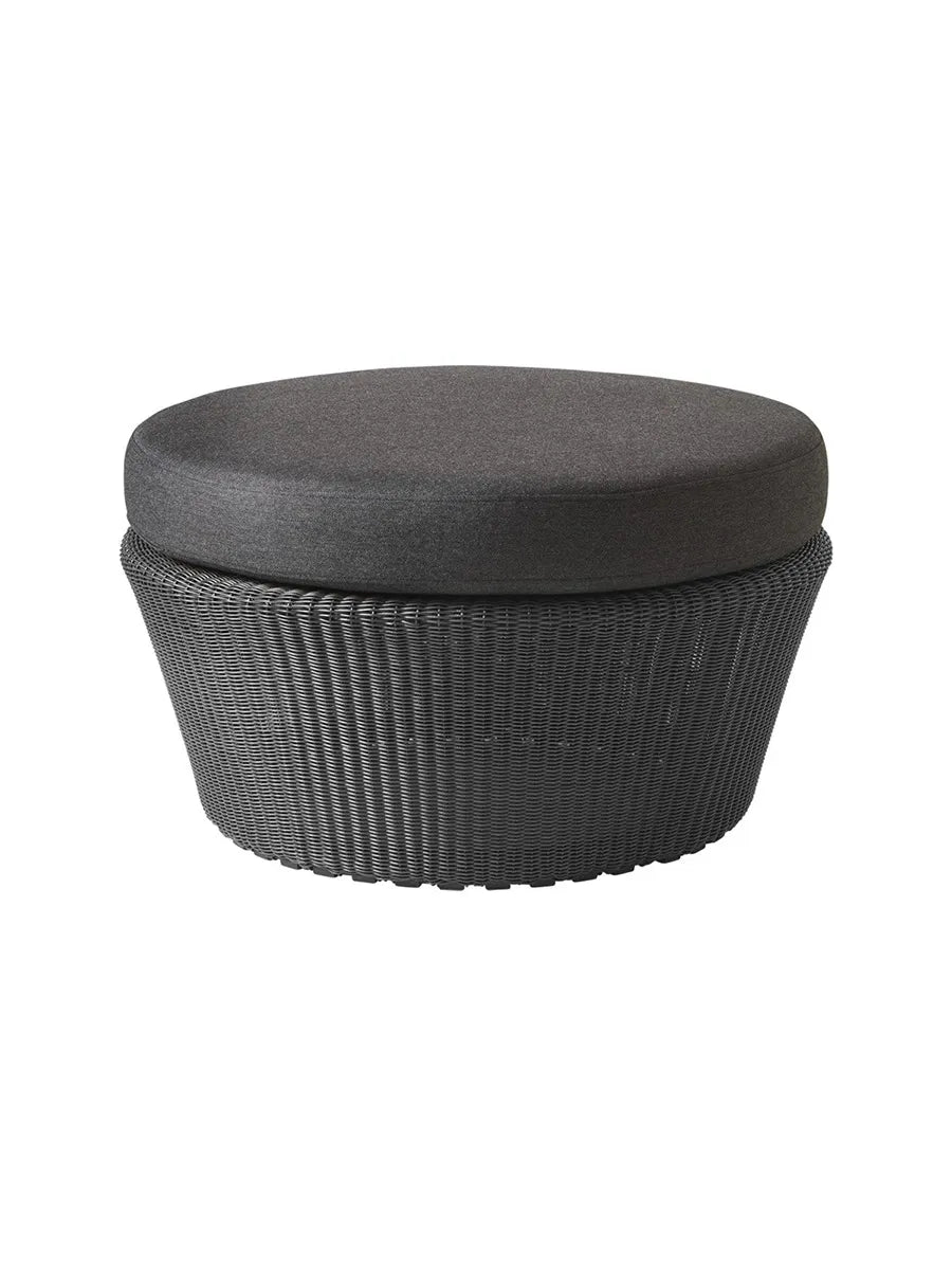 Hynde til Kingston Fodskammel fra Cane-line - Black, Cane-line Natté - Jacobsen Plus