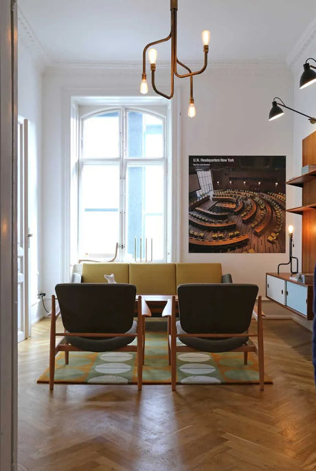 Cirkel Tæppe af Finn Juhl - L: 175 x B: 175 cm / FJ 6317-N - Natur (beige-nature) - Jacobsen Plus