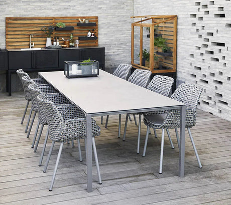 Pure Bord, 280x100 cm fra Cane-line - Lava grey / Concrete grey - Jacobsen Plus