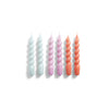 Ice blue, lilac, apricot