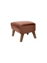 My Own Chair Skammel fra Audo Copenhagen - Cognac Nevada læder - valnød - Jacobsen Plus