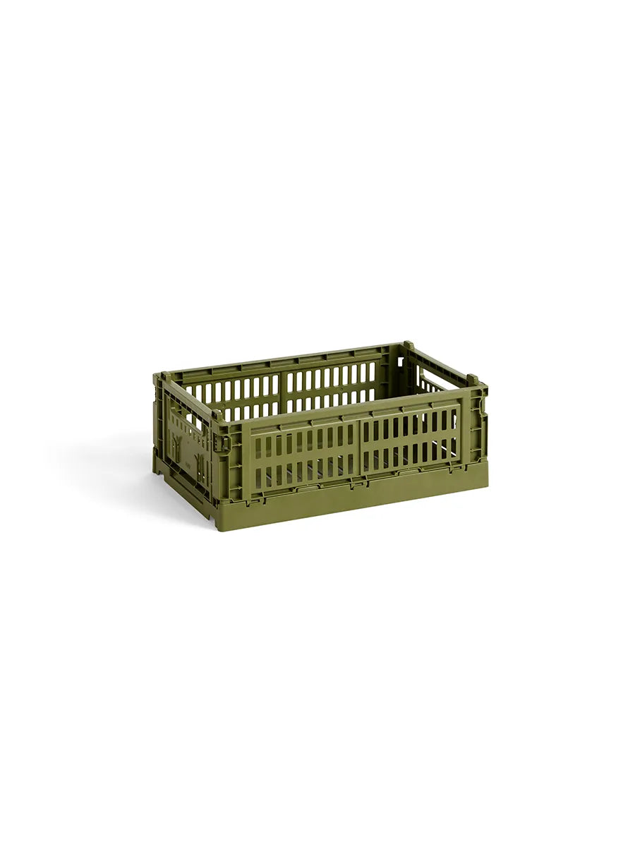 Colour crate S, olive fra Hay