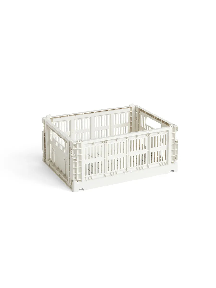 Colour crate M, off white fra Hay