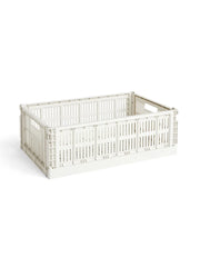 Colour crate L, off white fra Hay