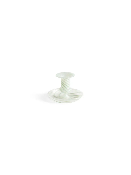 Flare Stripe lysestage fra Hay - Stripe milk green - Jacobsen Plus