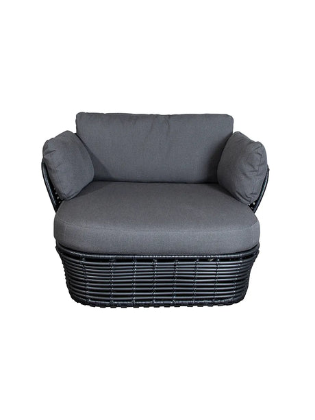 Basket Loungestol fra Cane-line - Graphite stel m. grey hynder - Jacobsen Plus