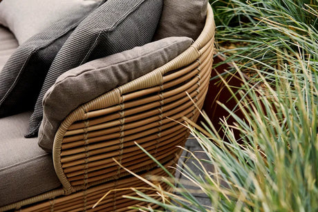 Basket Loungestol fra Cane-line - Graphite stel m. grey hynder - Jacobsen Plus