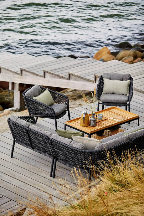 Ocean Hjørnemodul, soft rope fra Cane-line - 1 - Jacobsen Plus