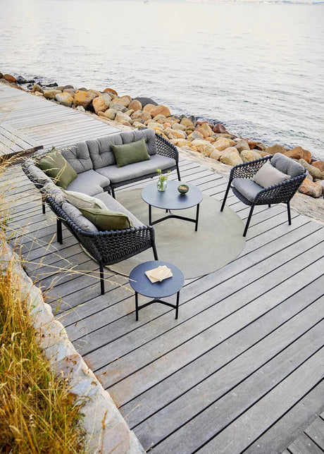 Ocean 2-pers. Sofa, højre modul, Soft Rope fra Cane-line - 1 - Jacobsen Plus