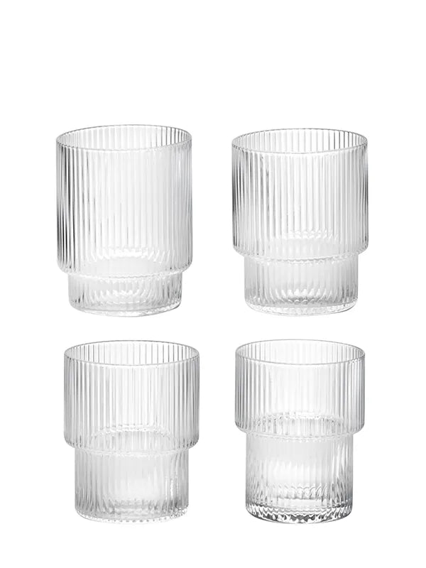 Ripple glas (sæt med 4 stk) fra Ferm Living - 1 - Jacobsen Plus