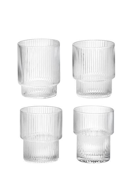 Ripple glas (sæt med 4 stk) fra Ferm Living - 1 - Jacobsen Plus
