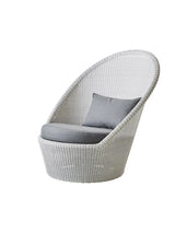 Kingston Solstol med hjul fra Cane-line - Hvid-grå / Grey, Cane-line Natté inkl. QuickDry - Jacobsen Plus