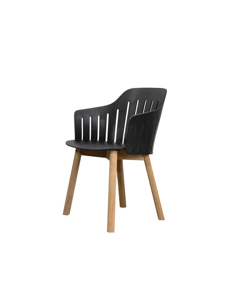 Choice Stol fra Cane-line - Black / Galvanized steel-4-legs-black - Jacobsen Plus