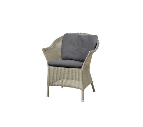 Lansing Havestol fra Cane-line - Taupe / Grey- Cane-line Natté sæde - og ryghynde - Jacobsen Plus