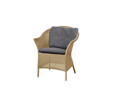 Lansing Havestol fra Cane-line - Natur / Grey- Cane-line Natté sæde - og ryghynde - Jacobsen Plus