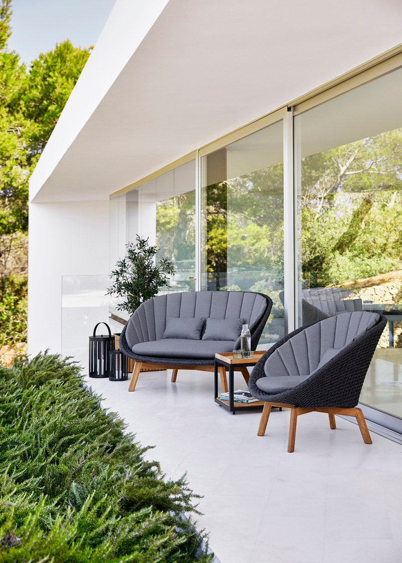 Peacock 2-pers. Sofa, Soft Rope fra Cane-line
