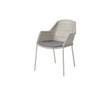 Breeze stol, stabelbar inkl. hynde fra Cane-line - Sand / Taupe - Cane-line Natté - Jacobsen Plus