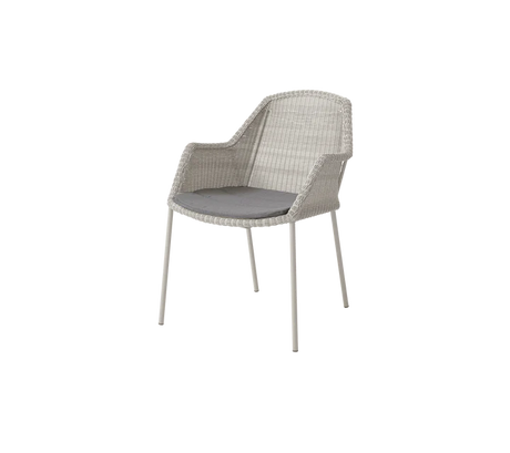 Breeze stol, stabelbar inkl. hynde fra Cane-line - Sand / Taupe - Cane-line Natté - Jacobsen Plus