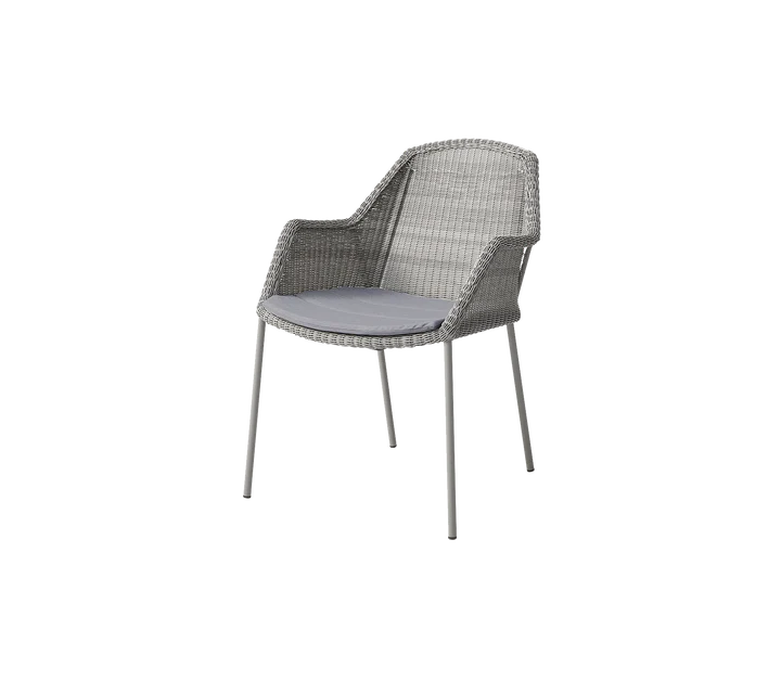 Breeze stol, stabelbar inkl. hynde fra Cane-line - Taupe / Grey - Cane-line Natté - Jacobsen Plus