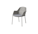 Breeze stol, stabelbar inkl. hynde fra Cane-line - Taupe / Grey - Cane-line Natté - Jacobsen Plus