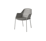 Breeze stol, stabelbar inkl. hynde fra Cane-line - Taupe / Taupe - Cane-line Natté - Jacobsen Plus