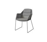 Breeze stol inkl. hynde fra Cane-line - Light grey / Taupe - Cane-line Natté - Jacobsen Plus